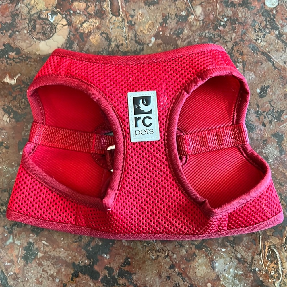 Cardinal red dog harness by RC Pets. Size Medium